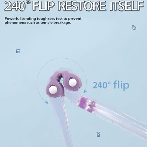 Serie de silicona personalizada de fábrica, monturas de gafas para niños, piezas desmontables cómodas, montura de gafas para niños Tr90 - Product Image 2