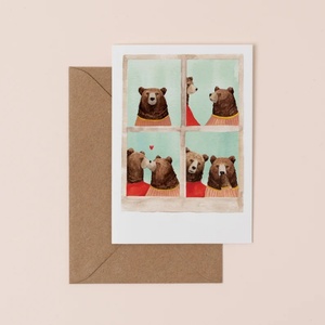 Álbum de Fotos Personalizado con Impresión Digital, Scrapbook, Regalo DIY, Photo <span class=keywords><strong>Booth</strong></span>, Tarjetas de Beso y Amor, Diseño de Oso, Tarjeta de Aniversario - Product Image 4