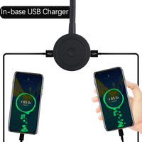 Lampe de chevet rechargeable double USB VST 12V 24V, lampe de lecture à col de cygne, lampe de chambre à LED