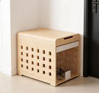 Maison et cage multifonctionnelle moderne et écologique en bois pour animaux de compagnie, table d'appoint avec fermeture à boucle pour chiens, chats, lapins et petits animaux