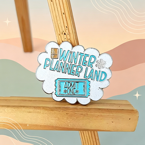 Broche en émail souple personnalisée avec logo, motif flocon <span class=keywords><strong>de</strong></span> neige et ticket, en métal, avec paillettes, pour planificateur <span class=keywords><strong>d</strong></span>'hiver - Product Image 5