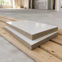 Panneau MDF 12 mm uni moderne pour cuisine, faible MOQ (1-50 pièces), panneau de fibres à densité moyenne pour découpe laser et gravure CNC
