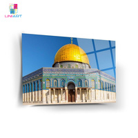 UNIART Luxe Islamique Mosquée Paysage Coran décoration murale art mural islamique peinture islamique