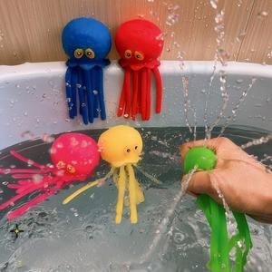 ของเล่นบีบน้ำรูปปลาหมึกหลากสี JOTOYS ของเล่นคลายเครียด ของเล่นอาบน้ำ ของตกแต่งห้องอาบน้ำ ของขวัญฤดูร้อน - Product Image 6