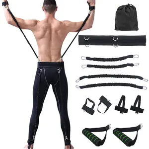 Conjunto de bandas de treinamento vertical personalizadas para boxe fitness, treinamento de força e pés com faixas de resistência