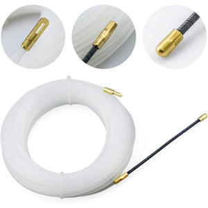 Tensor de cables de poliamida de 3 mm de diámetro y 20 m de longitud, color blanco, ideal para sujetar y organizar cables o... - Product Image 1