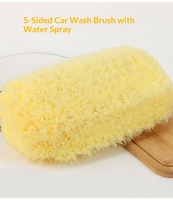 Tête de brosse à 5 faces de 11 pouces à flux continu pour le nettoyage en profondeur des camions, des fourgonnettes et des panneaux solaires – Poils en PET durables – Vente directe usine