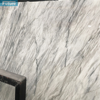 Dalle de marbre gris naturel sur mesure, polie, imperméable et durable pour appartement, villa, hôtel, salon, cuisine, comptoir