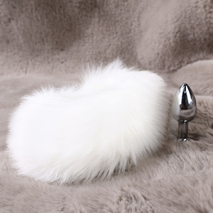Plug anal amovible en forme de queue de <span class=keywords><strong>renard</strong></span>, jouet pour adultes, accessoire de flirt, plug anal fileté unique, original et amusant - Product Image 3