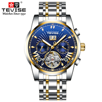 Jam Tangan Mekanik Tourbillon Skeleton Tahan Air Berkualitas Tinggi Baru untuk Pria, Jam Tangan Otomatis Bisnis Mewah Modis
