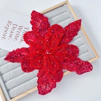 Personnalisé Perlé Fleur Dentelle Appliques Robe De Mariée Strass Argent Perles Cristal Fleur Patch