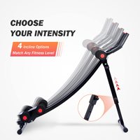 Appareil d'entraînement abdominal pliable multi-angles réglable pour la maison – Machine de mise en forme corporelle