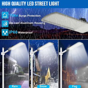Lampadaire LED extérieur étanche IP65 en aluminium moulé sous pression pour éclairage commercial, routes publiques et parkings, 50W 100W 150W 200W - Product Image 4