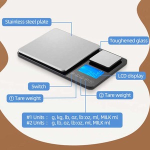 J & <span class=keywords><strong>R</strong></span> Vente à Chaud Marque Personnalisée Mignon 15kg Capteur de Cellule de Charge Commerciale Balance Alimentaire Numérique Balance de Cuisine - Product Image 4