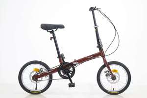 <span class=keywords><strong>Bicicleta</strong></span> Plegable de Montaña de Una Velocidad, Cuadro de Acero, Llanta de Aleación de Aluminio de <span class=keywords><strong>16</strong></span> Pulgadas, Frenos de Disco, Asiento Cómodo, para Todo Tipo de Montaña - Product Image 3