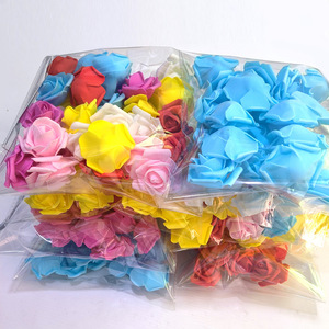 Fleurs artificielles 5 cm Rose en mousse PE 50 pièces/sac - Product Image 3