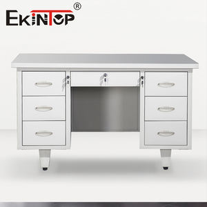 Ekintop <span class=keywords><strong>Home</strong></span> โต๊ะสำนักงานสแตนเลสโต๊ะทำงานธรรมดา - Product Image 1