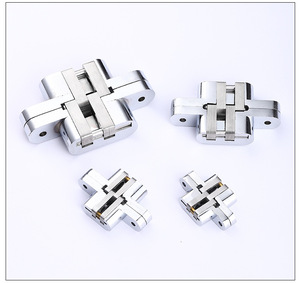 Charnière croisée invisible en acier inoxydable pour porte pliante Page Charnière de porte dissimulée pour la maison Cuisine Gym Salle de bain Atelier - Product Image 3