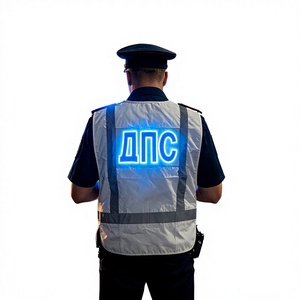 Chaleco de Seguridad <span class=keywords><strong>EL</strong></span> para Rescate de Emergencia y Operaciones Nocturnas. Luz <span class=keywords><strong>EL</strong></span> Activa, Visible a Distancia. Guardián para Cada Turno Nocturno - Product Image 1