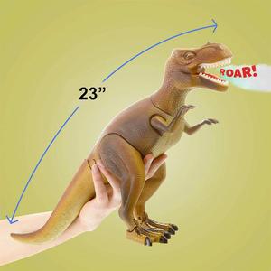 Figurine de dinosaure RC <span class=keywords><strong>T</strong></span>-<span class=keywords><strong>Rex</strong></span>, <span class=keywords><strong>jouet</strong></span> électronique marchant avec effet de fumée, robot <span class=keywords><strong>t</strong></span>élécommandé pour enfants, en plastique, pour les âges 2-7 ans - Product Image 4