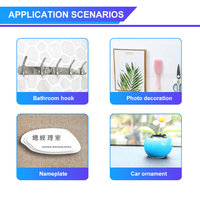Bande nano réutilisable antidérapante adhésive lavable double face sans trace
