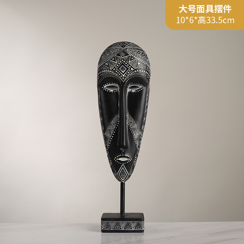 Small mask ornament