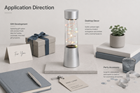 Lampe de table LED mini moderne à piles, changeante de couleur, en ABS, veilleuse décorative pour chambre d'enfant, cadeau, boutique, décoration intérieure