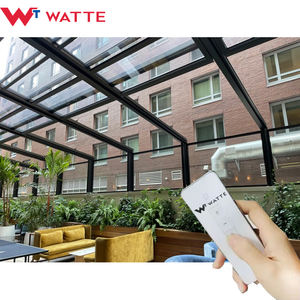 <span class=keywords><strong>Toit</strong></span> <span class=keywords><strong>ouvrant</strong></span> en verre rétractable motorisé électrique personnalisé, auvent, auvent coulissant en alliage d'aluminium, pare-soleil, <span class=keywords><strong>toit</strong></span> <span class=keywords><strong>ouvrant</strong></span> - Product Image 3