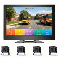 Système de caméra DVR avec écran tactile LCD IPS 10 pouces pour véhicule commercial BSD 4 voies personnalisé, production de moules indépendante, OEM ODM, solution tout-en-un