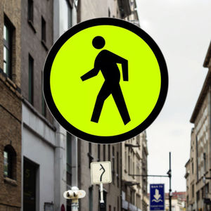 علامة تحذير الطريق علامة مخصصة مستديرة لوحة الألومنيوم علامة المرور - Product Image 5