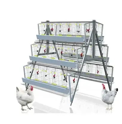 Feuer verzinktes Geflügel mit 3-Tier 4 Tier Layer A Typ Schicht Hühner käfig zum Verkauf