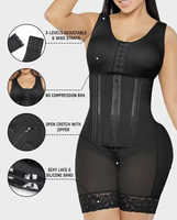 Vente en gros de body sculptant colombien à haute compression 2 en 1, releveur de fesses, ceinture amincissante, body sculptant, faja