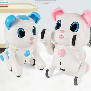 IQOEM 도매 인기 전자 지능형 귀여운 강아지 장난감 교육 스마트 로봇 만화 개 아이 로봇 개 장난감