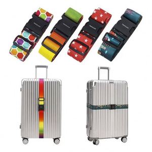 Sangles de Valise Multicolores Larges et Réglables, Sangles d'Emballage, Accessoires de Voyage, Sangles de Bagage pour Bagages à Main - Product Image 1