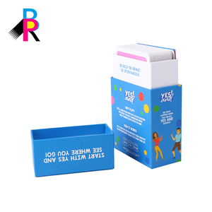 Custom printing children educational playing cards kids learning flashcards with box