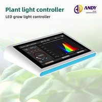 Minuteur et variateur d'intensité pour lampe de culture LED avec écran intelligent, télécommande d'éclairage 1/2/3/4 canaux et câble Ethernet, 1 kg