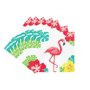 Aloha Summer Party Tableware Set <b>Rectangle</b> Paper Digital Printing Birthday Venue Setup Props - Product Image 3