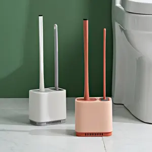 colorful wall mounted toilet brush set lavatory cleaning tool washroom brush silicone toilet brushes