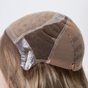 <span class=keywords><strong>Alessandra</strong></span> Blonde Perruques cheveux humains vierges brésiliens Long Monofilament Top Lace Front Transparent Lace pour les patients souffrant d'alopécie - Product Image 4