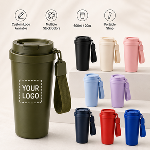 <b>Hot</b> Sale 600ml 20oz Double Wall Stainless Steel Vacuum Insulated Thermo Tumbler Leakproof Reusable Coffee Mug For Business Gifts - Product Image 1