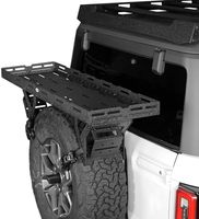 Panier de rangement utilitaire en acier pour pneus, plateau de rangement pour roue de secours de 30 à 40 pouces, porte-bagages pour Jeep JK, kit de carrosserie pour SUV