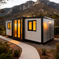Evermore Maison mobile préfabriquée pliable de 20 pieds, 4 chambres, respirante, au design fermier, pour serre, bureau ou entrepôt, sur roues