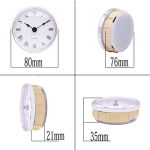Movimento per Orologio al Quarzo Analogico da 80mm con Accenti in Cristallo, Design Moderno e Minimalista per Orologi Decorativi - Product Image 5