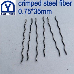 Fil d'acier étiré à froid 0,75*35mm, fibre d'acier ondulée, meilleur <span class=keywords><strong>prix</strong></span>, pour béton armé, Australie - Product Image 1
