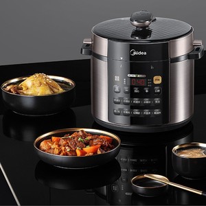 Cuisinière à pression électrique Midea 5,1-6,0 L en acier inoxydable, multifonctionnelle, commande tactile intelligente - Product Image 1