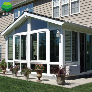 Invernadero Moderno para Jardín, Estructura de Aluminio, Terraza de Cristal para Exteriores para las 4 Estaciones con Ventana Anti-UV - Product Image 4