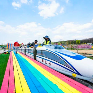 Attraction en plein air pour adultes Train électrique à vendre Parc d'attractions Track Train Sightse - Product Image 1