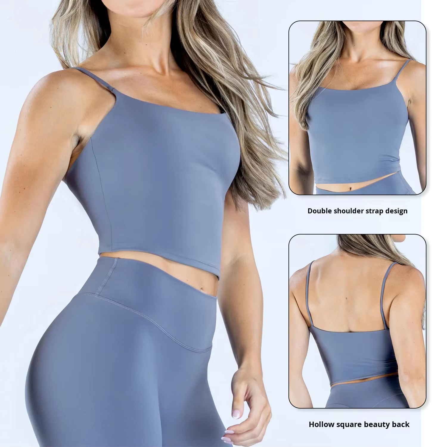 Wholesale High Quality Yoga Tank Top Double-sided Brushed Beauty Back Tight-fitting Outdoor Sports Vest Gym Fitness