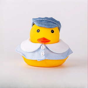 Cao su vịt phòng tắm Vịt mềm keo giải nén Búp bê trang trí xe có thể bị chèn ép và âm thanh đồ chơi phòng tắm trẻ em - Product Image 3