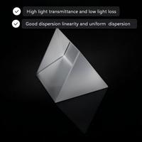 Prisme optique triangulaire sur mesure 10mm 25mm 30mm avec revêtement antireflet en verre optique/CaF2/Quartz, tolérance d'angle de 1 arcmois